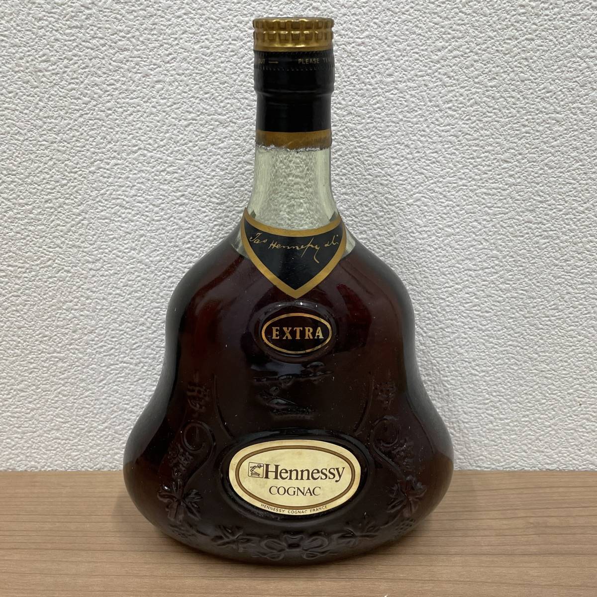 HennessyエクストラEXTRA金キャップグリーンボトル箱無し