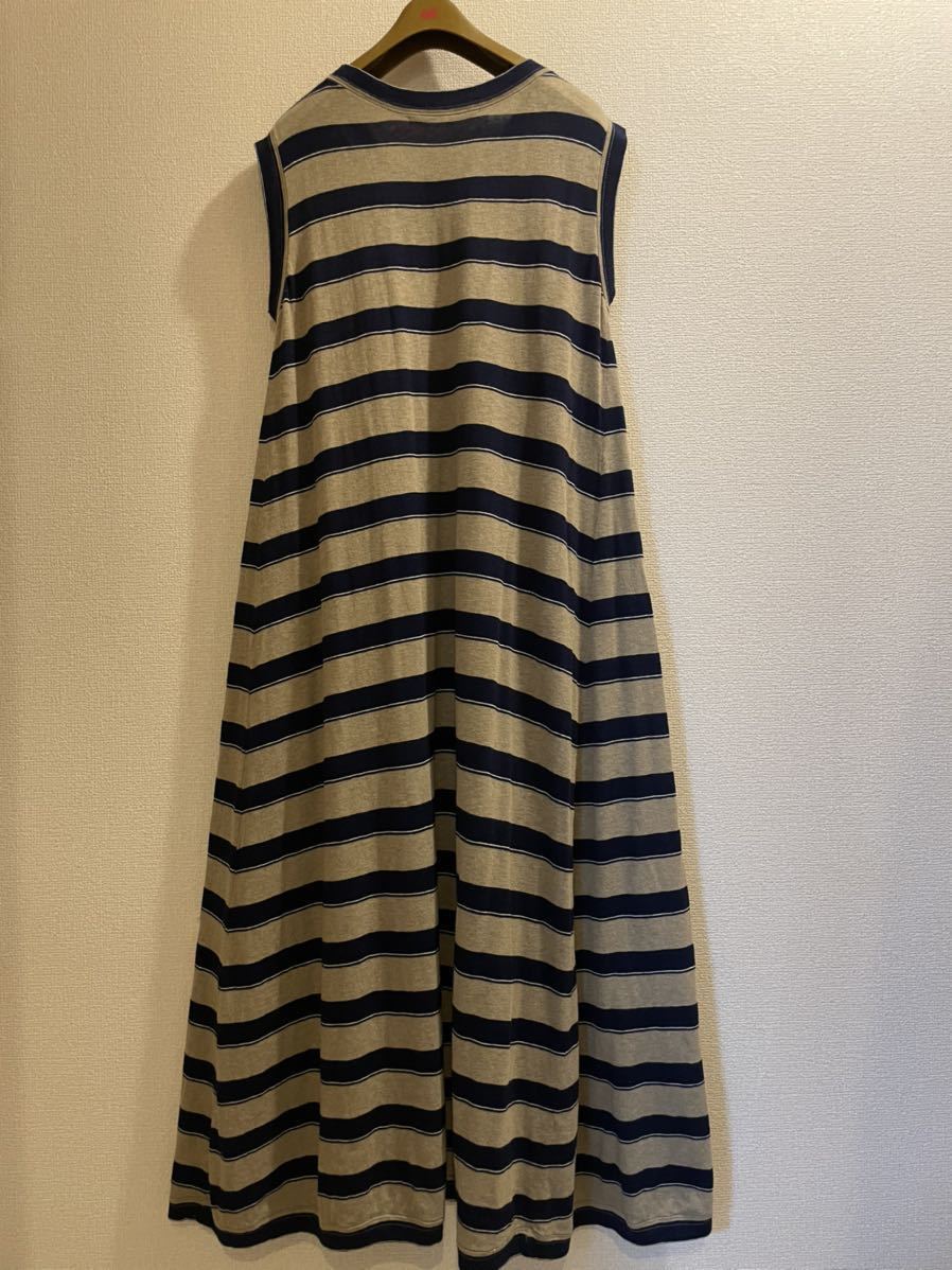 45rpm 45r インディゴギマニットボーダーワンピース \40,700  
