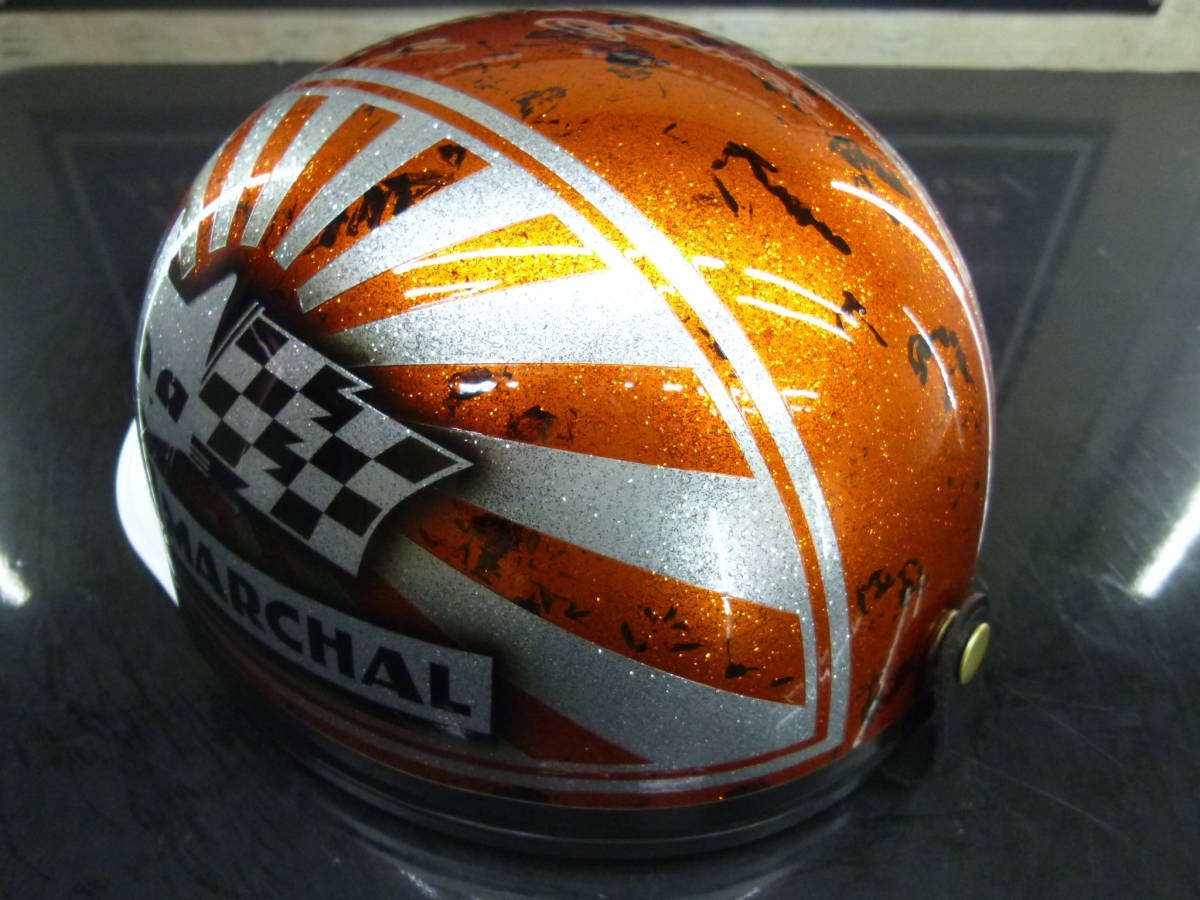 2個！三つボタン‼送料込！カスタムコルク半 マーシャル日章 110 008