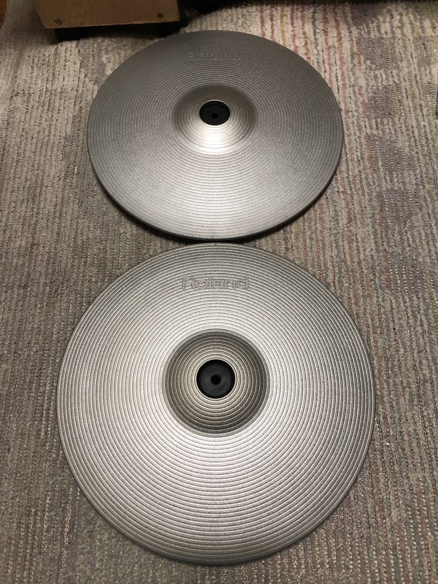 Roland CY-14C SV (シルバー) 2枚 電子ドラム クラッシュシンバル