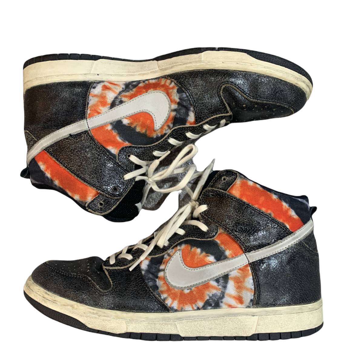 2004年製□ NIKE DUNK HIGH PRO SB 305050-102 HUF WHITE NEUTRAL GREY  