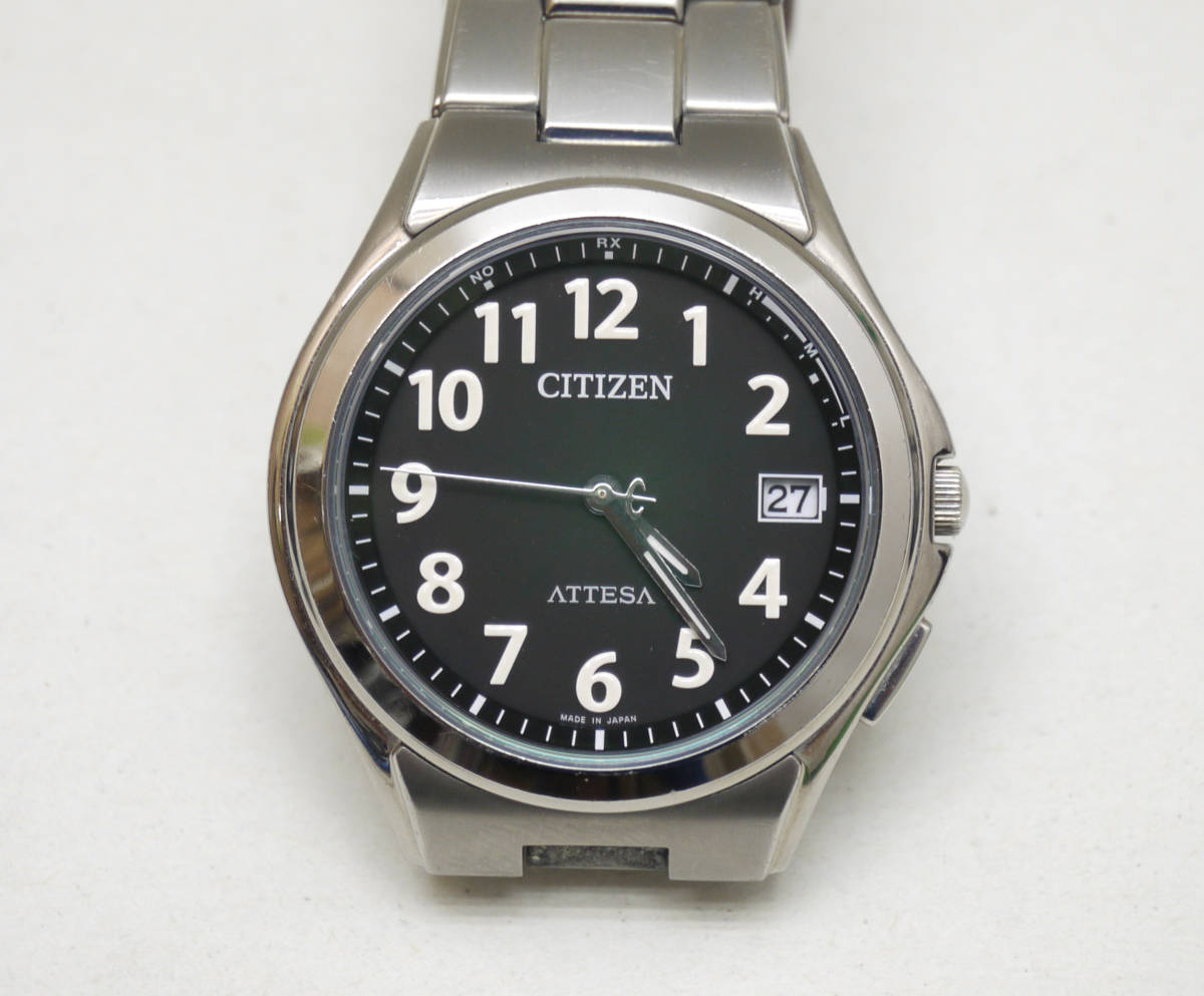 CITIZEN シチズン アテッサ H110-T011331 メンズ 電波ソーラー 腕時計 