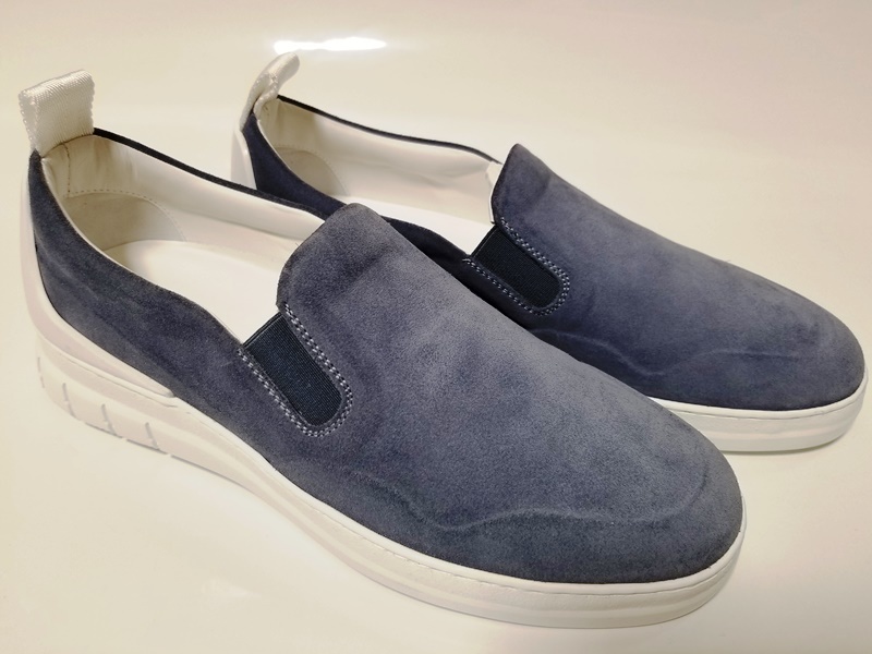 1円～7.7万本物新品ダンヒル dunhill レザースリッポンシューズ「ラジアルスポイラー」スニーカー25.0㎝ スポイラーヒールデザイン | dunhill JP テーラード ブラック 24SS