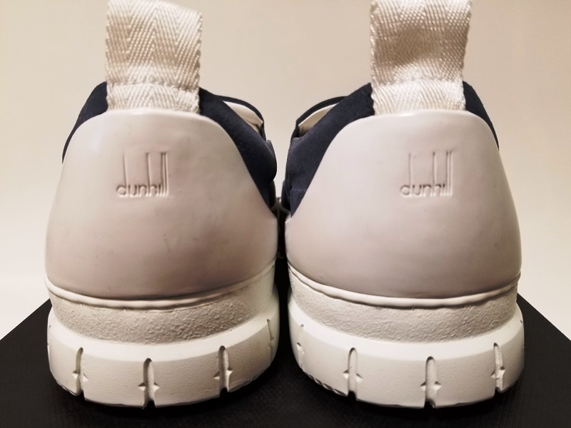 1円～7.7万本物新品ダンヒル dunhill レザースリッポンシューズ「ラジアルスポイラー」スニーカー25.0㎝ スポイラーヒールデザイン | dunhill JP テーラード ブラック 24SS