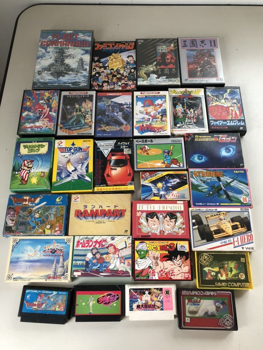 任天堂 ファミリーコンピューター ソフトのみ　29本 現状品 ジャンク