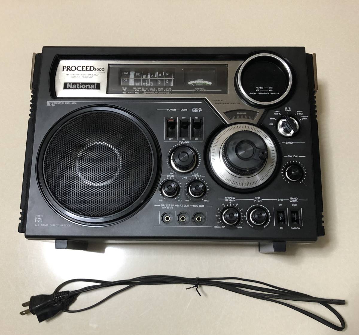 ナショナル RF-2600 PROCEED 2600 FM/MW/SW1～4 6バンドBCLラジオ 美品