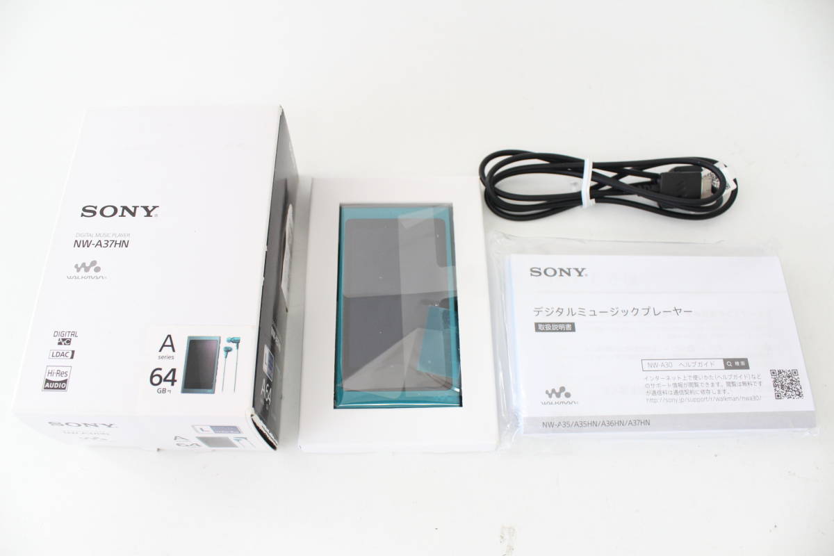 SONY ウォークマン NW-A37 64GB ビリジアンブルー (AF21) 64GB SONY NW