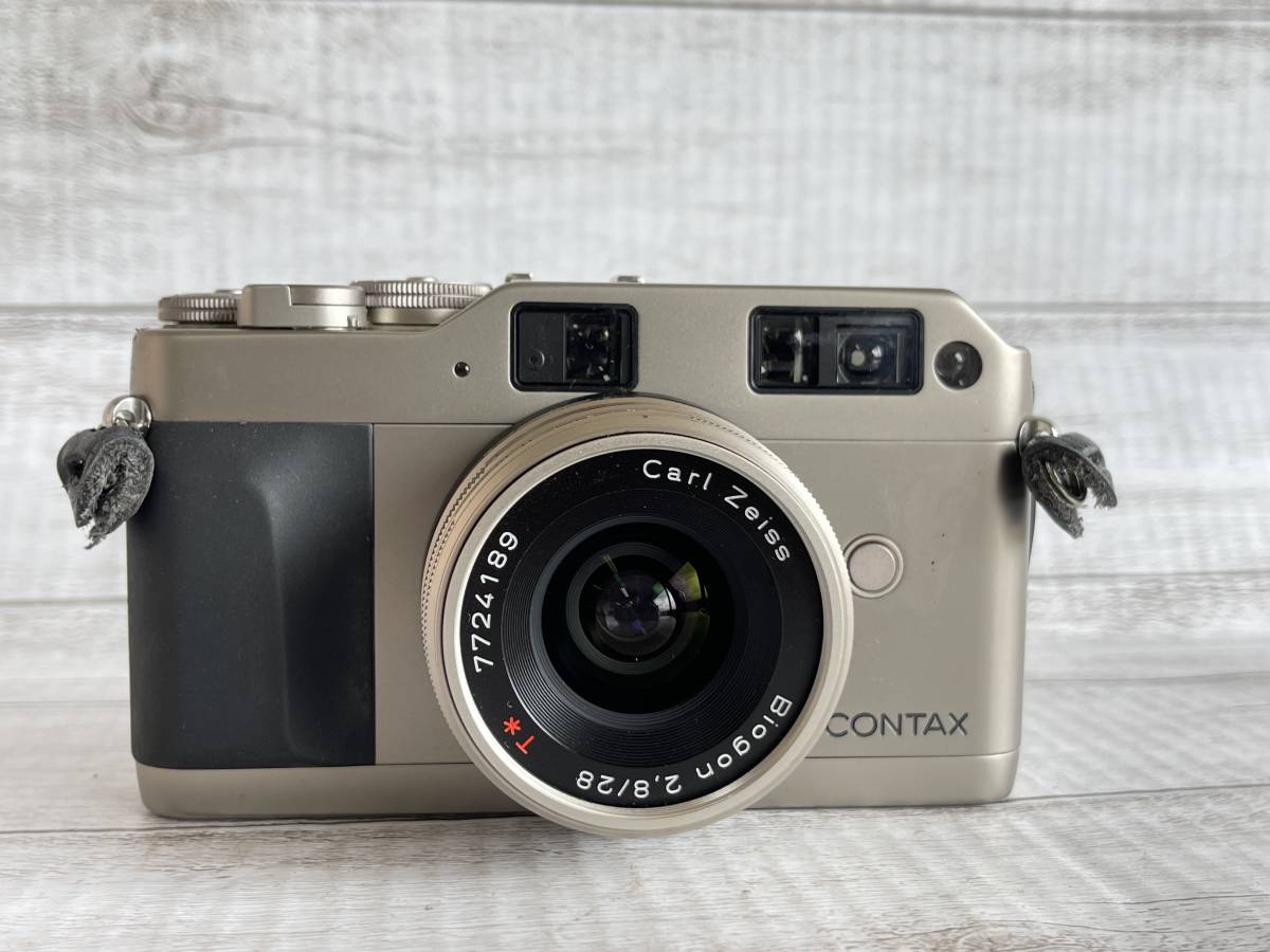 新作，大得価 MH0308-67I CONTAX G1 Carl Zeiss 2.8/28 TLA140ストロボ