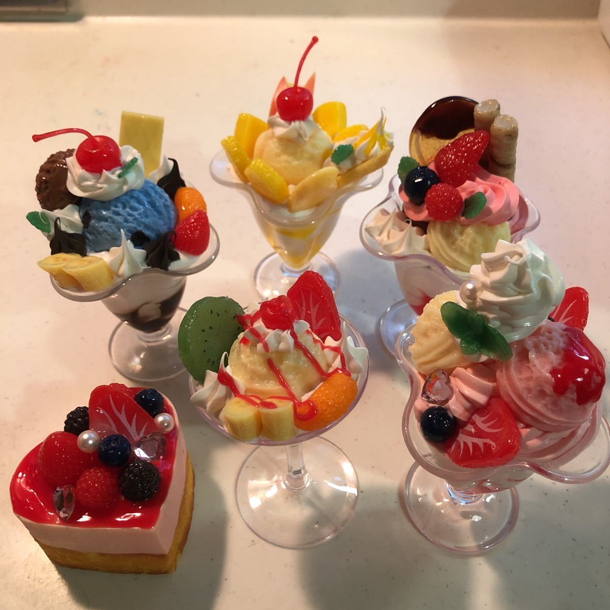 食品サンプル パフェ ケーキ 中古 送料無料 食品サンプル 事務、店舗