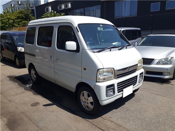 秋田発 H14 スズキ エブリィワゴン DA62W ジョイポップターボ 5速 4WD 検R3年11月4日 売切!!