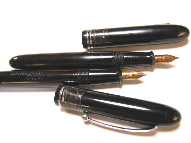 最新作，低価 戦前 インキ止め式 万年筆 LUCKY FOUNTAIN PEN 14KT