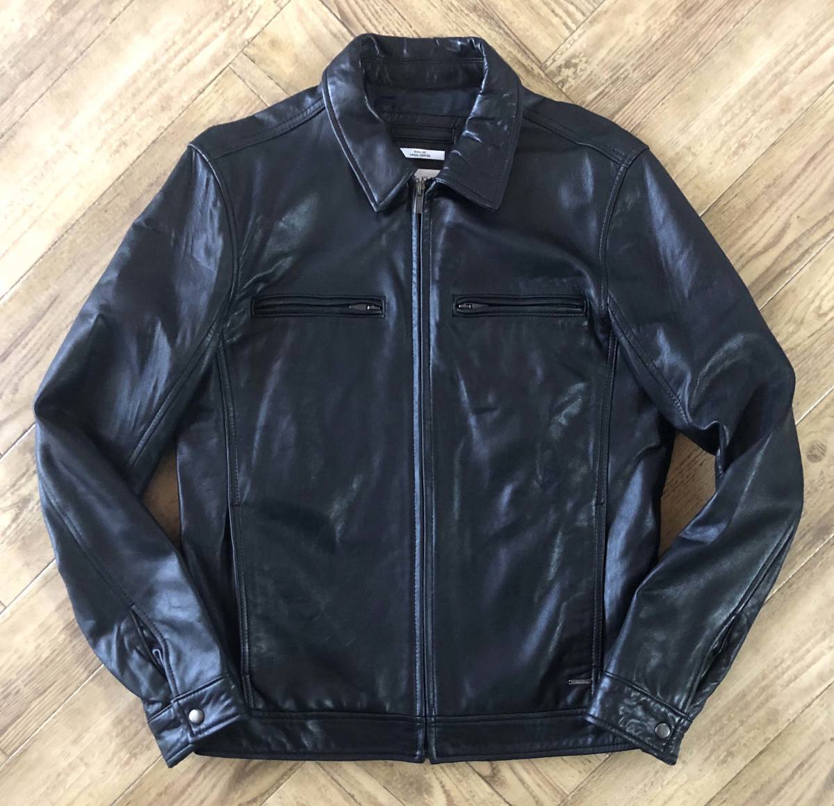 A10 カルバンクライン『シックな高級感』Calvin Klein 羊革 ラムレザー