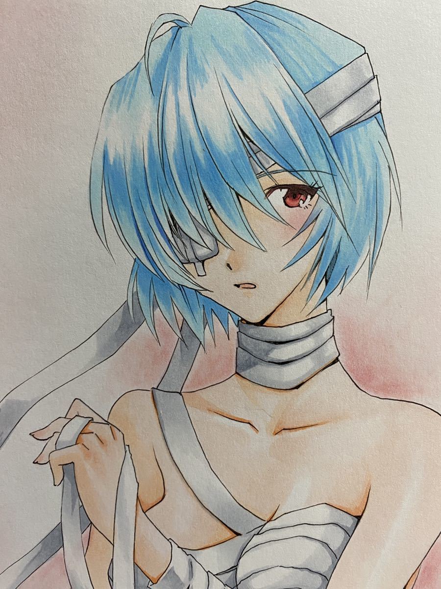 手描きイラスト 綾波レイ 手描きイラスト 売買されたオークション情報 Yahooの商品情報をアーカイブ公開 オークファン Aucfan Com