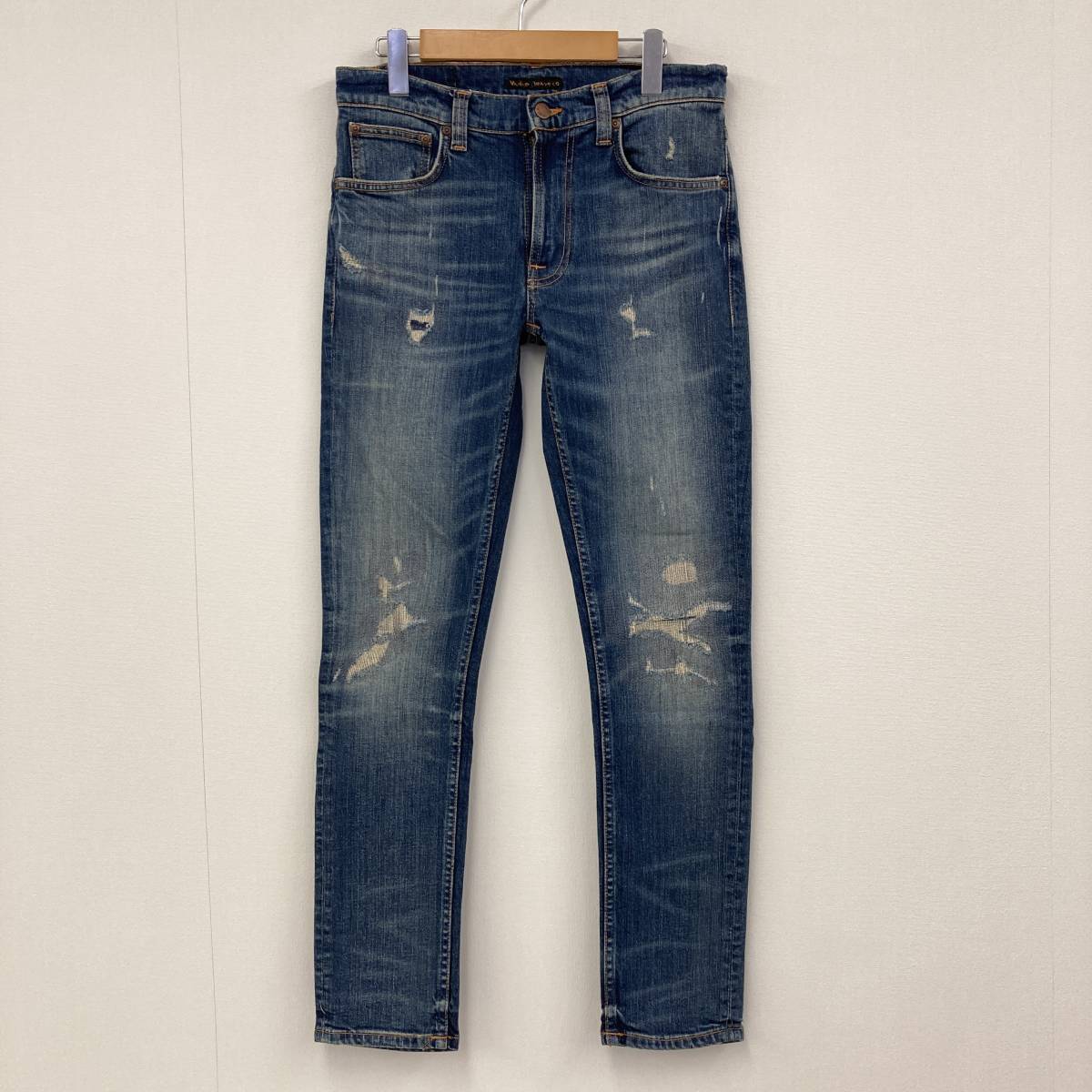 Nudie ダメージ加工 ヌーディージーンズ NudieJeans スリムデニム 