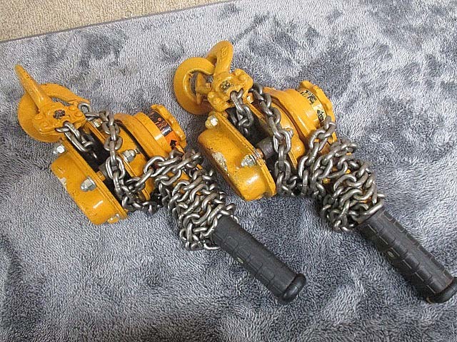 829) KITO キトー レバーブロック 0.8t LB008 ×2個 キトーレバー 