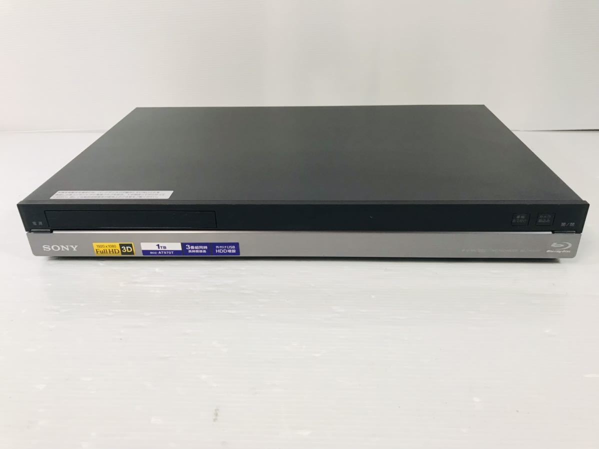 BDZ-AT970T SONY ブルーレイレコーダー ソニー 3番組同時録画 - 1TB