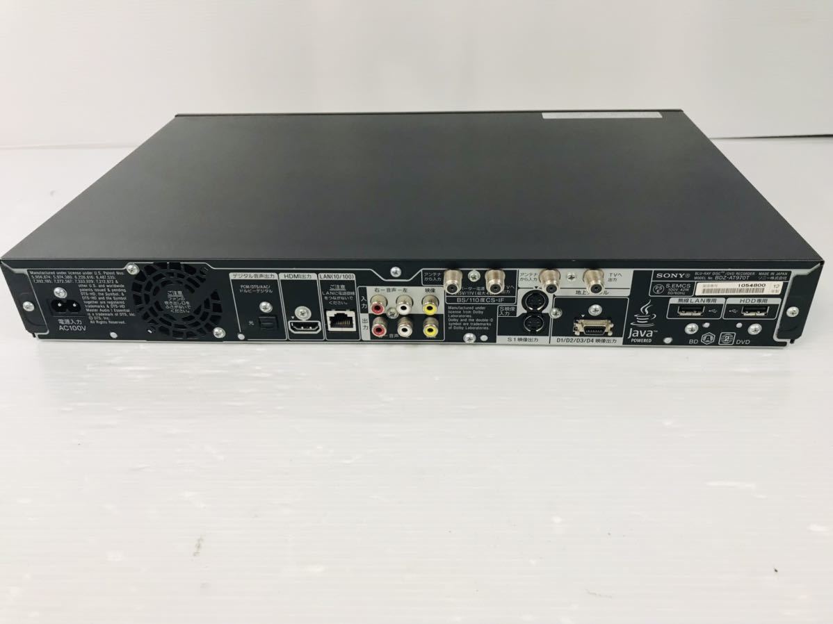 BDZ-AT970T SONY ブルーレイレコーダー ソニー 3番組同時録画 - 1TB