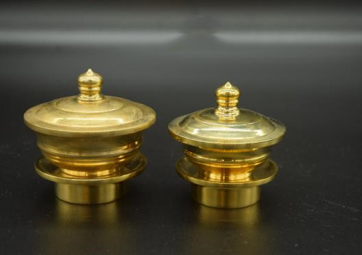 密教法具 寺院用仏具」洒水器、塗香器二器セット 真鍮製 【公式通販】