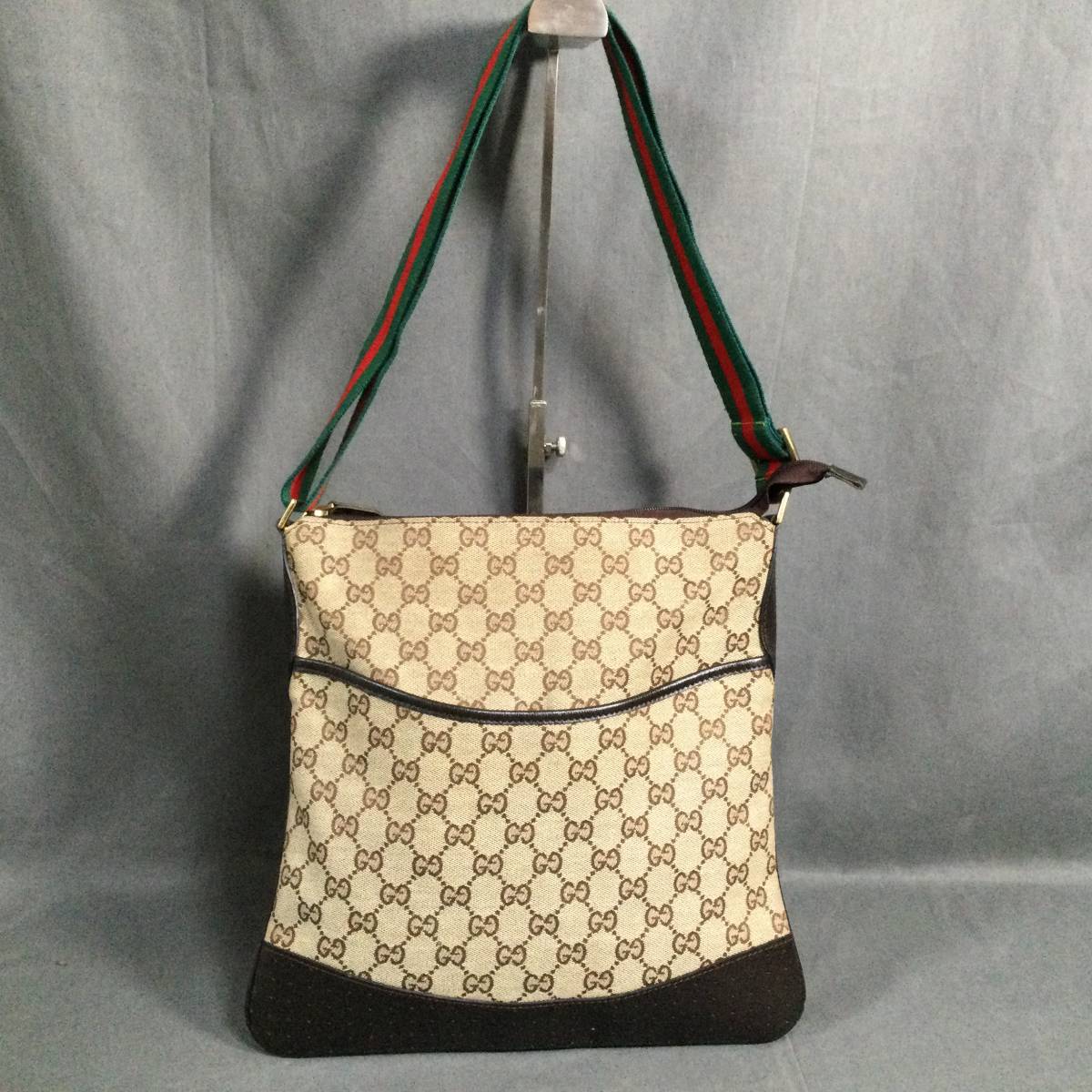 色々 ○ 9/1 189230 GUCCI グッチ キャンバス レザー ブラウンン系