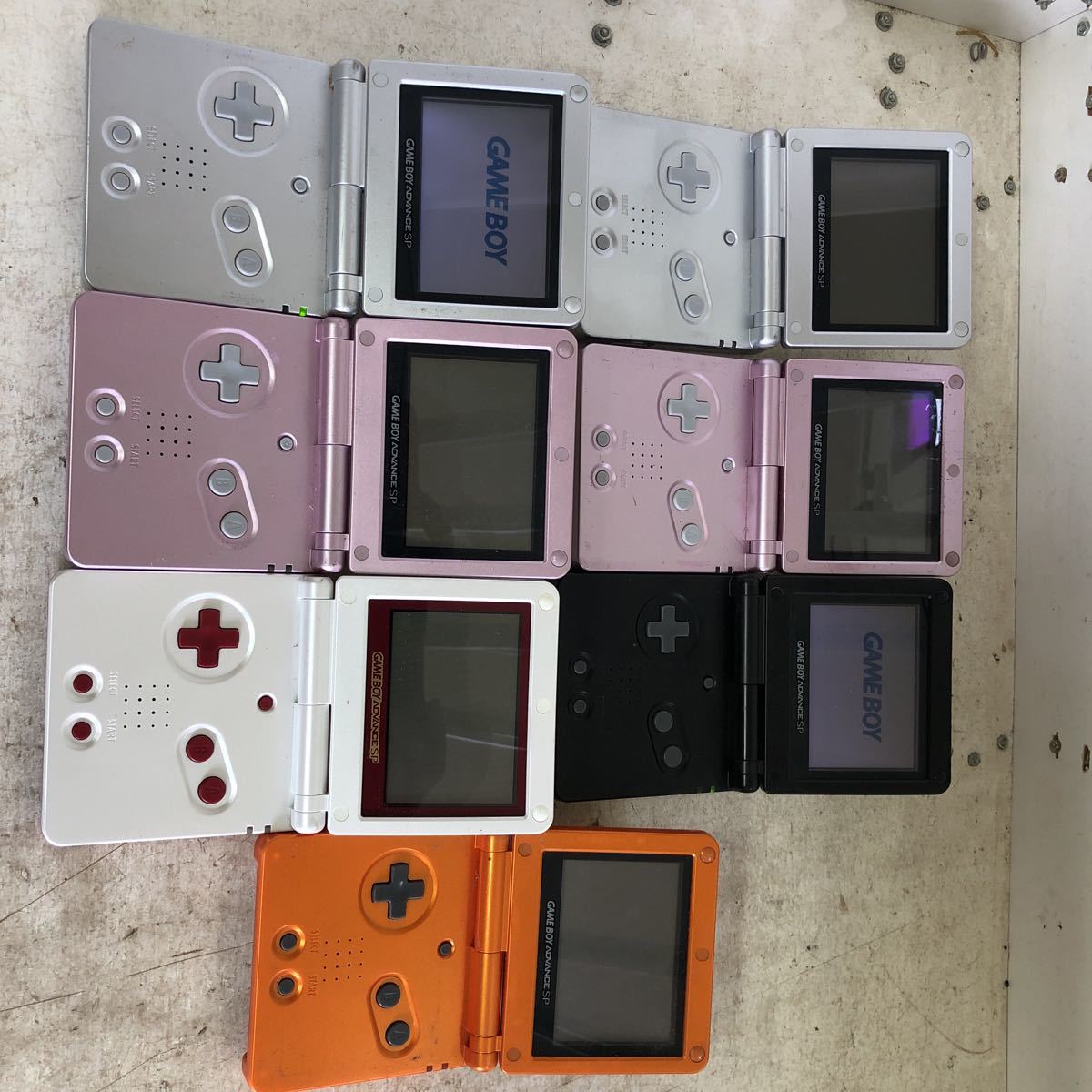 任天堂 ゲームボーイアドバンスSP GAME BOY ADVANCE SP 7台 動作未確認 