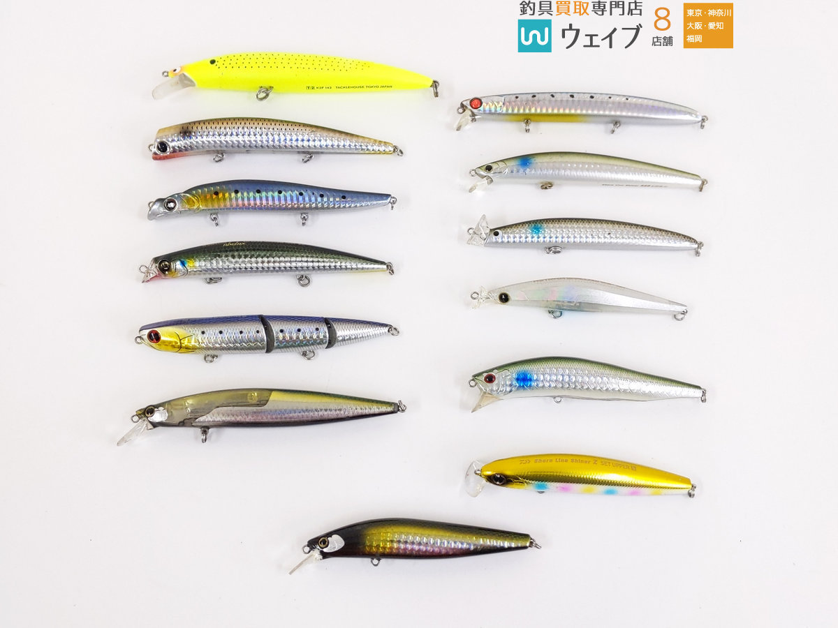 ダイワ クロスウェイクS・スラップヒッターS、アピア ラムタラ、シマノ、PDG、タックルハウス、デュエル ほか 計13点