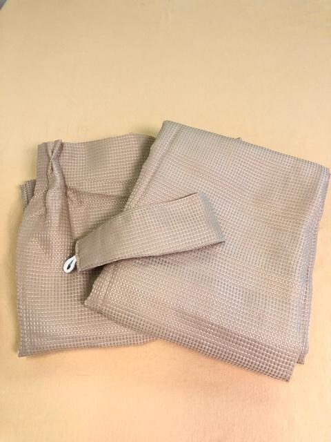 新品☆幅150×丈178cm幅広ワッフルカーテン♪ベージュ☆c220_2