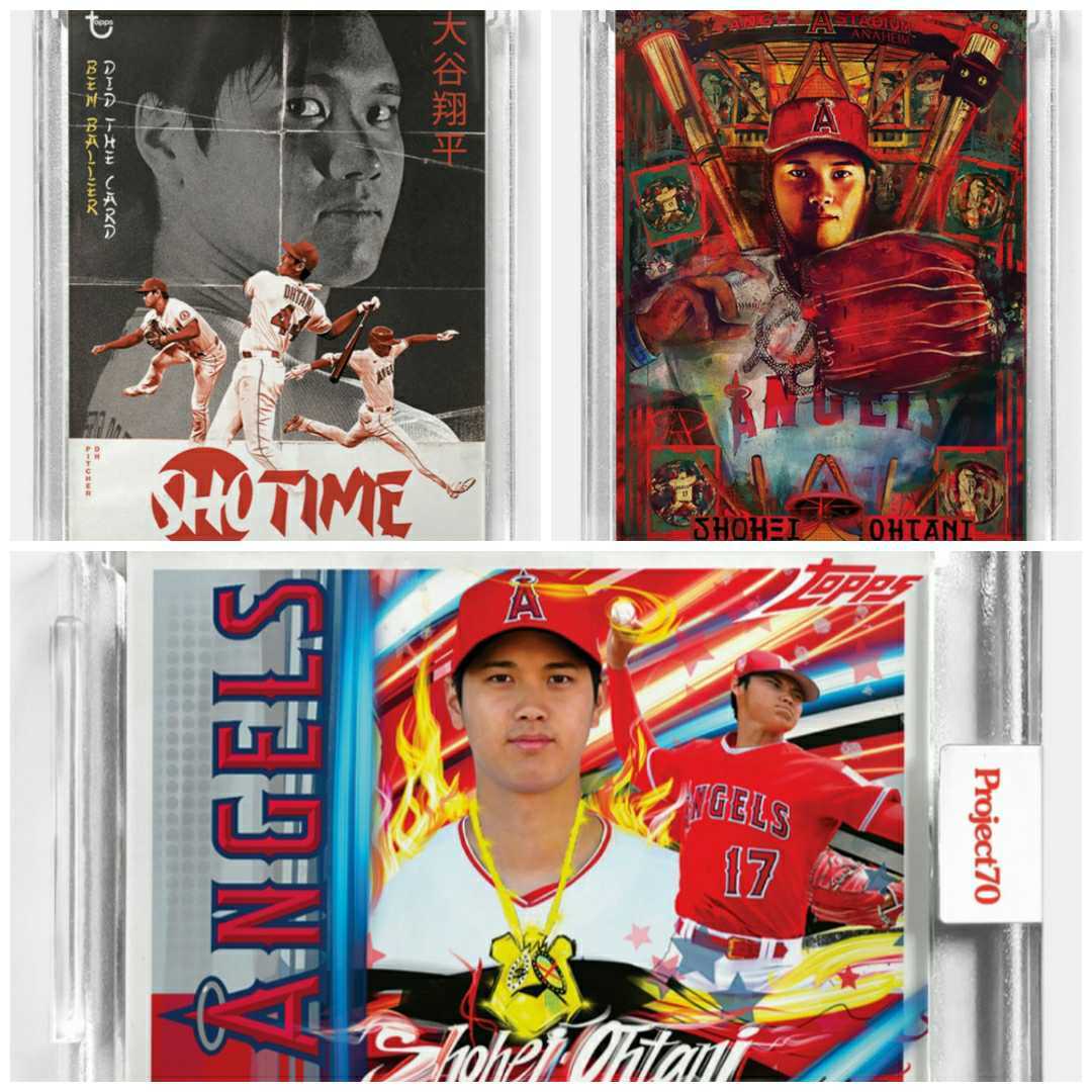 2枚/世界３枚限定　大谷翔平　限定カード 70周年記念 大谷翔平 topps70 三枚セット 2枚⁄世界3枚限定 大谷翔平 限定カード
