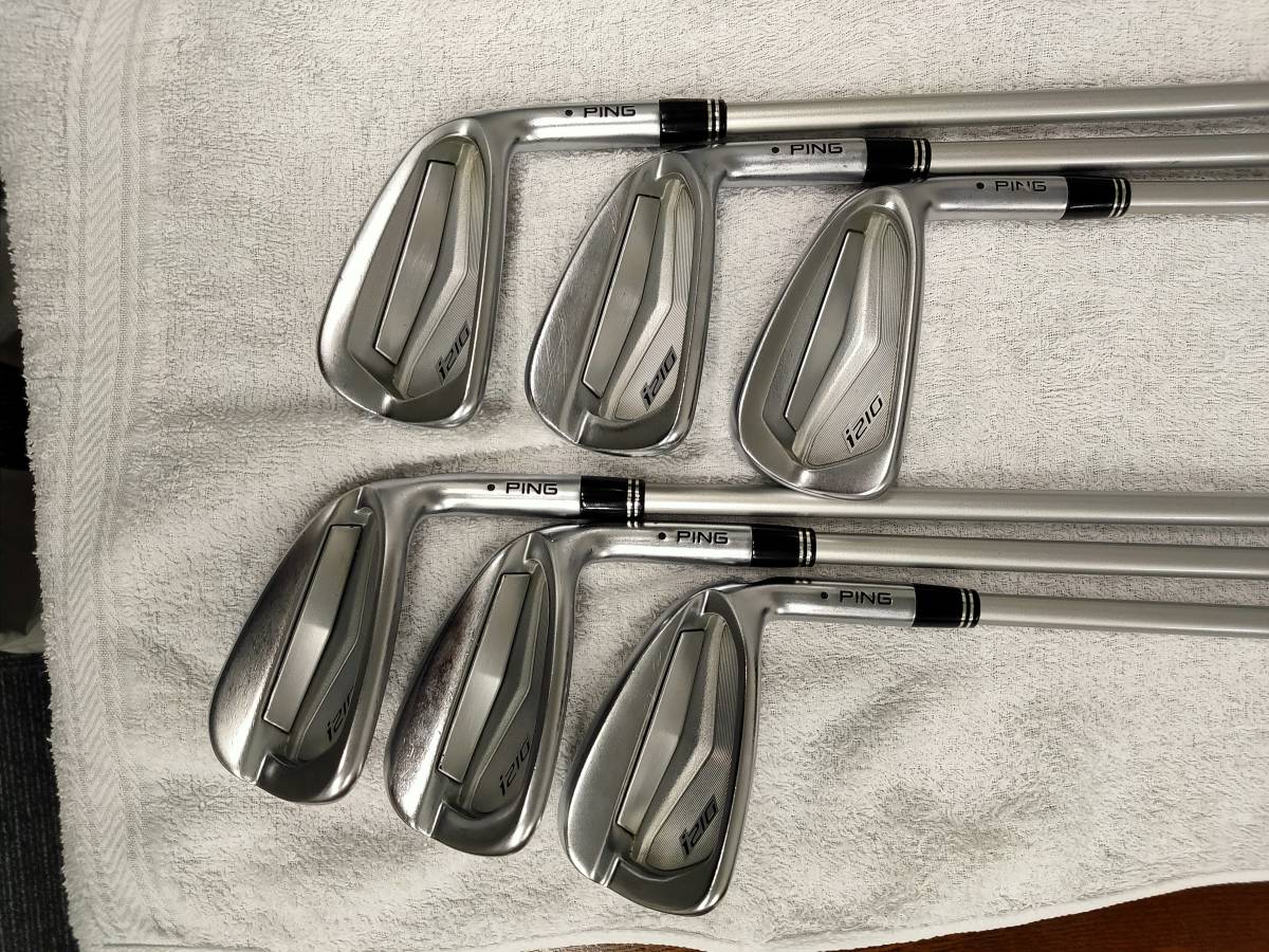 ピンi210 MCI80-R 黒ドット　6本セット　中古 ピンi210 黒ドット MCI80-R MCI80R 0 MCI80- ピン PING i210 6S