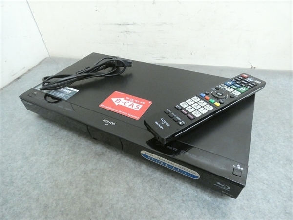 動作品 シャープ BDーS550 3D対応 500GB 赤カード 電源コード BD-S550