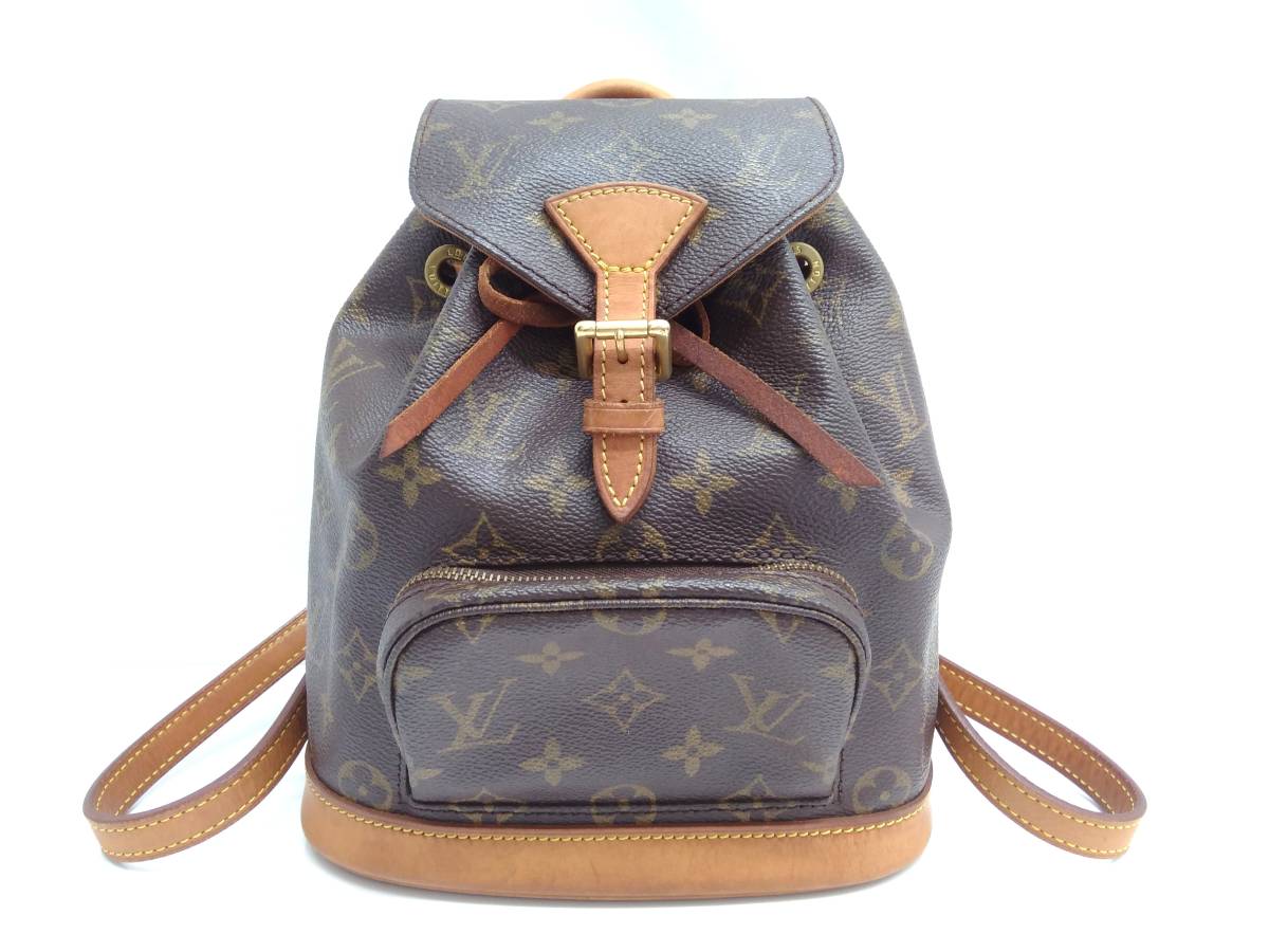 【本物保証，低価】 保存袋 付 LOUIS VUITTON ルイ ヴィトン モノグラム ミニ モンスリ M51137 バックパック リュック レディース 店舗受取可(リュックサック)｜売買されたオークション情報、yahooの商品情報をアーカ かばん、バッグ