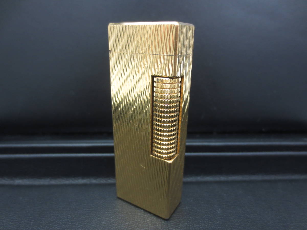 9-33】dunhill ダンヒル ガスライター ローラー ゴールド 喫煙具