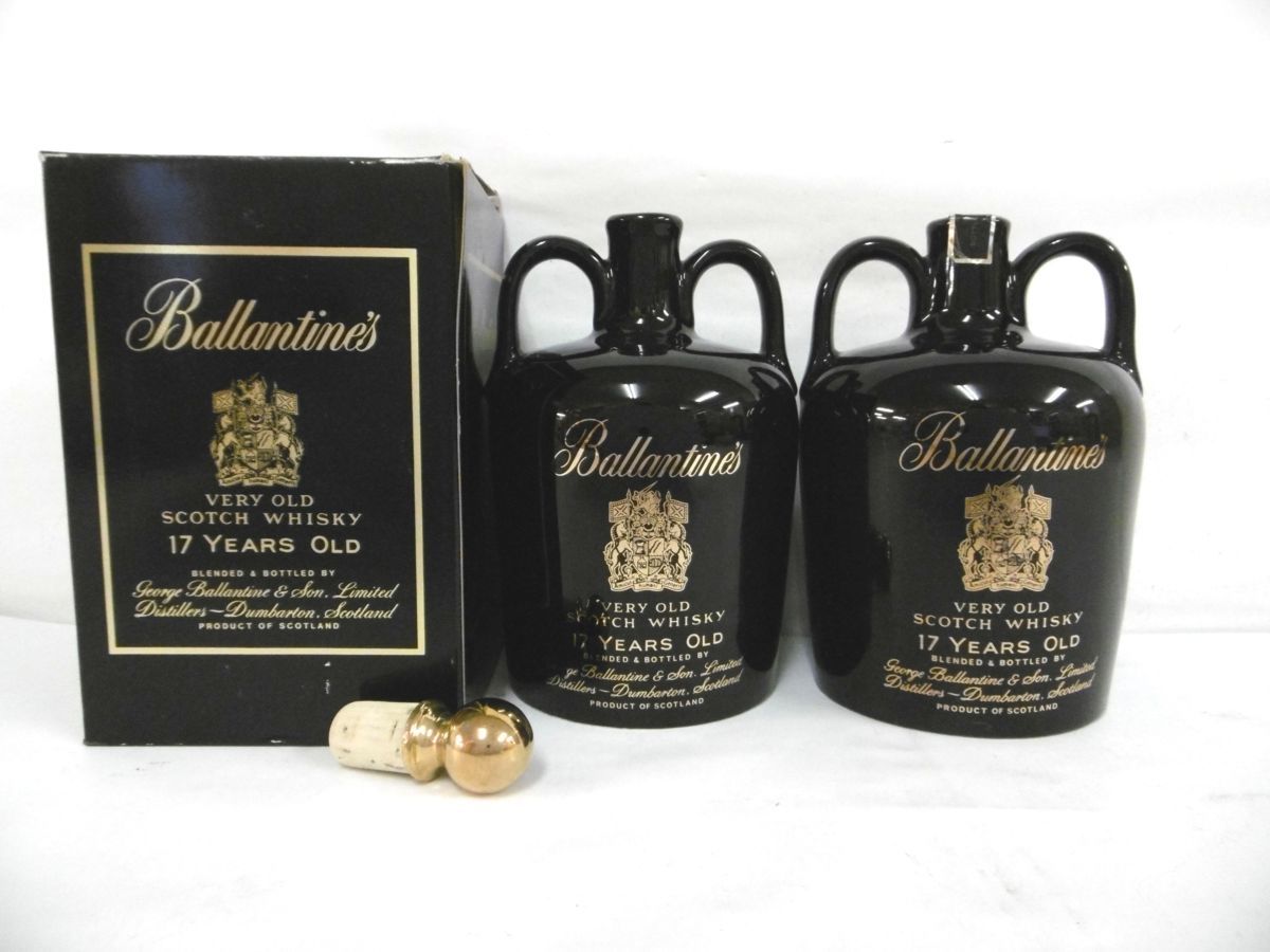 正規品，大得価】 古酒 未開栓 2本セット BALLANTINE