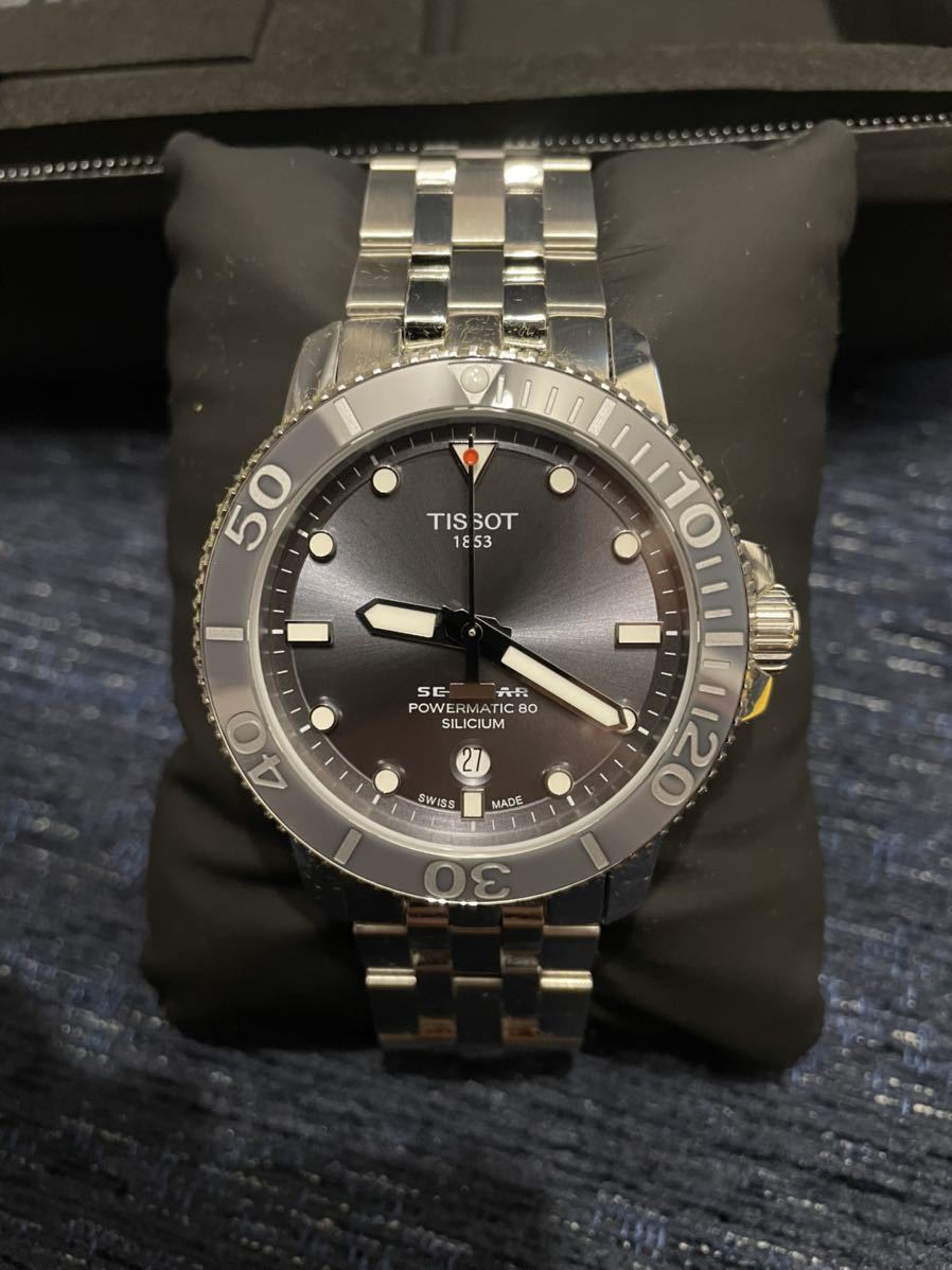 美品 ティソ TISSOT 日本限定500本 SEASTAR 1000 POWERMATIC 80 