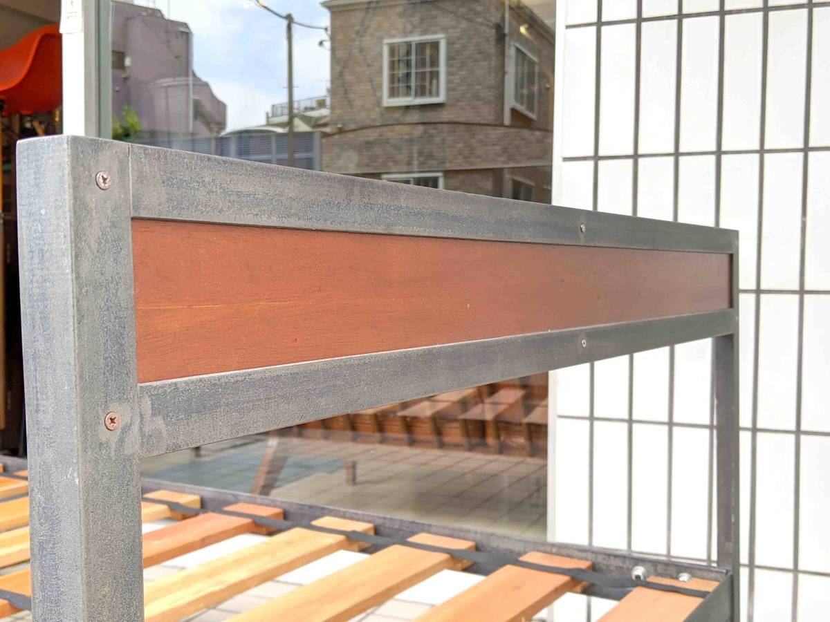 UNICO LUMBERアイアンベッドフレーム(シングル)+ニトリマットレス 札幌