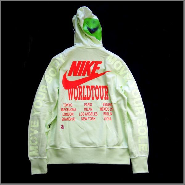 Nike ナイキ Nsw World Tour ワールドツアー スウェット パーカー バックプリント L ライム パーカ 売買されたオークション情報 Yahooの商品情報をアーカイブ公開 オークファン Aucfan Com