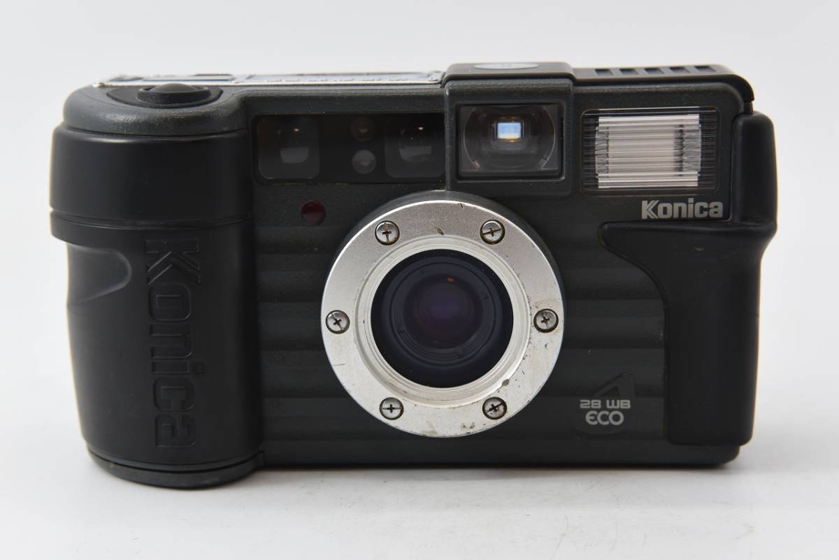 良品 】 コニカ Konica 現場監督 28 WB ECO コンパクトフィルムカメラ #55