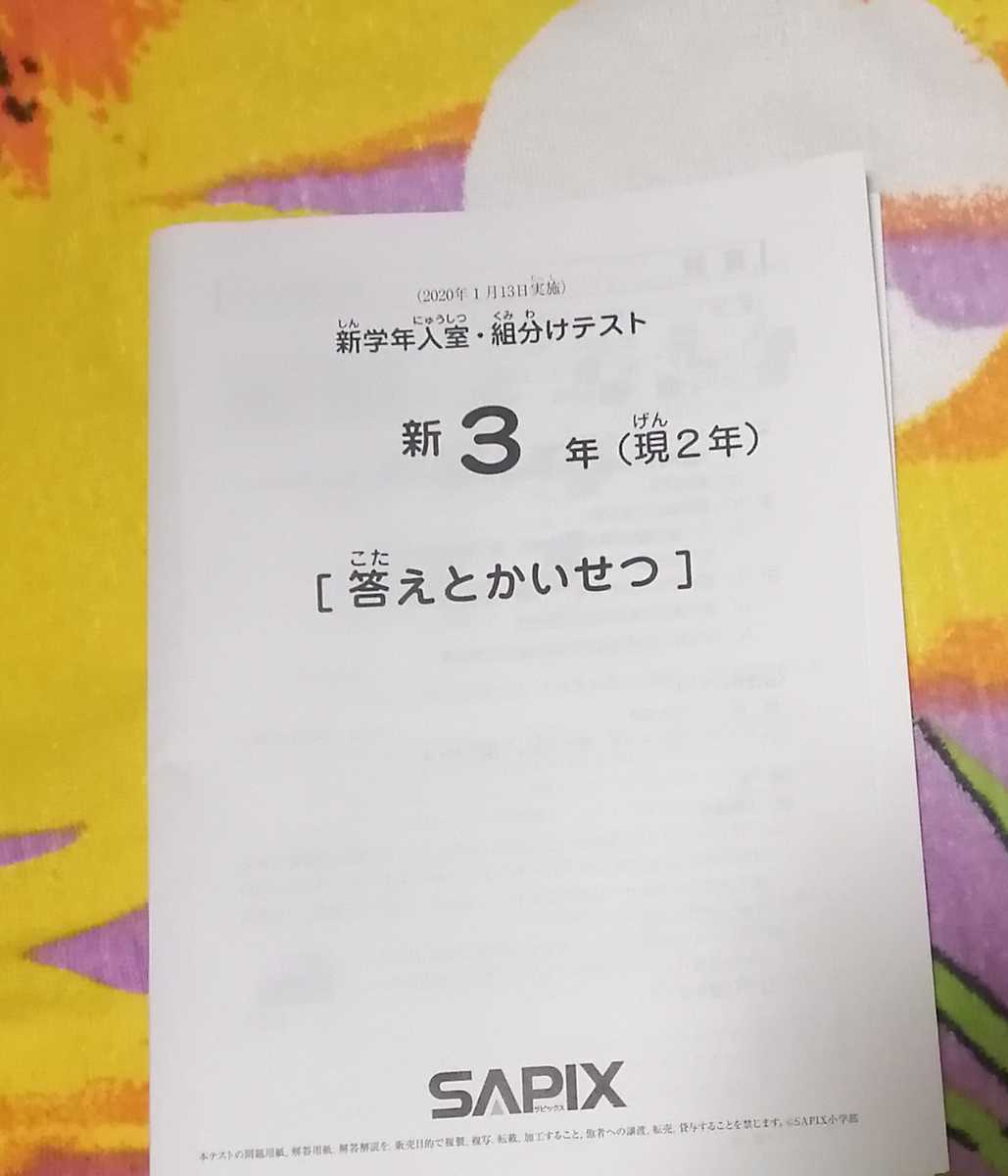 最終お値下げ SAPIX 小5算数 デイリーサポート解答のみ（1年分）原本