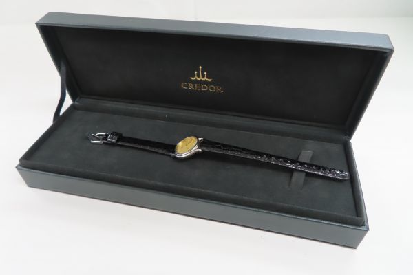 5032/ha/09.03 SEIKO セイコー CREDOR クレドール 4J81-0A40 クオーツ レディース 腕時計 裏蓋社名刻印有り（42275）