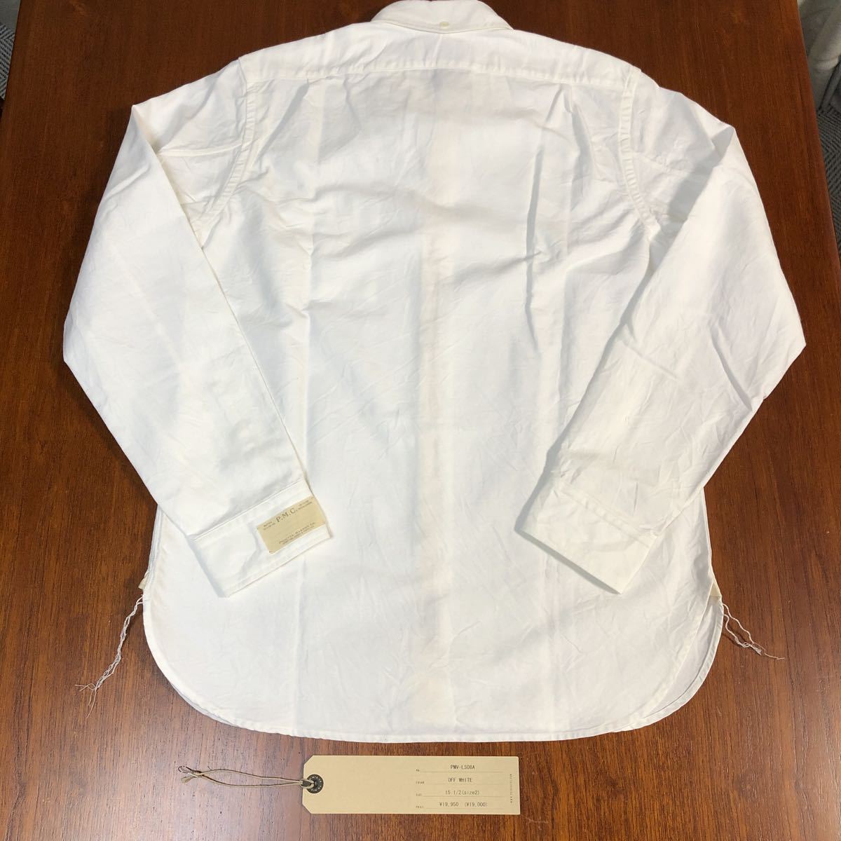 未使用】 PHIGVEL MAKERS CO. CLASSIC BD SHIRT OFF WHITE SIZE 2 