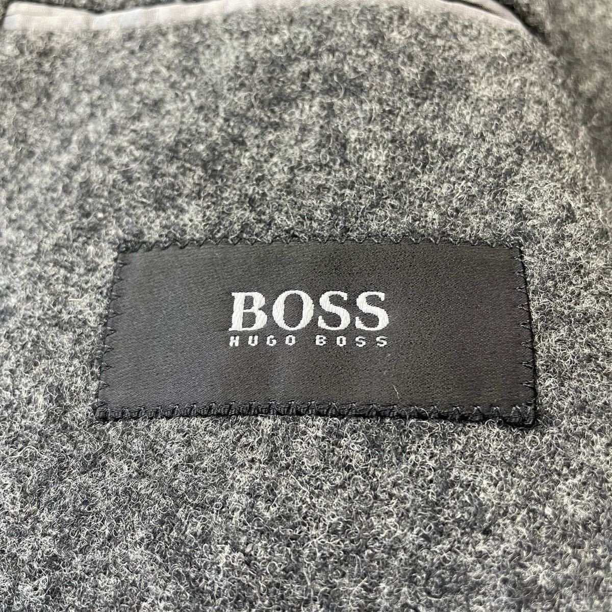 秀逸な素材感◎HUGO BOSS/ヒューゴボス 霜降り 起毛 ヴァージンウール 