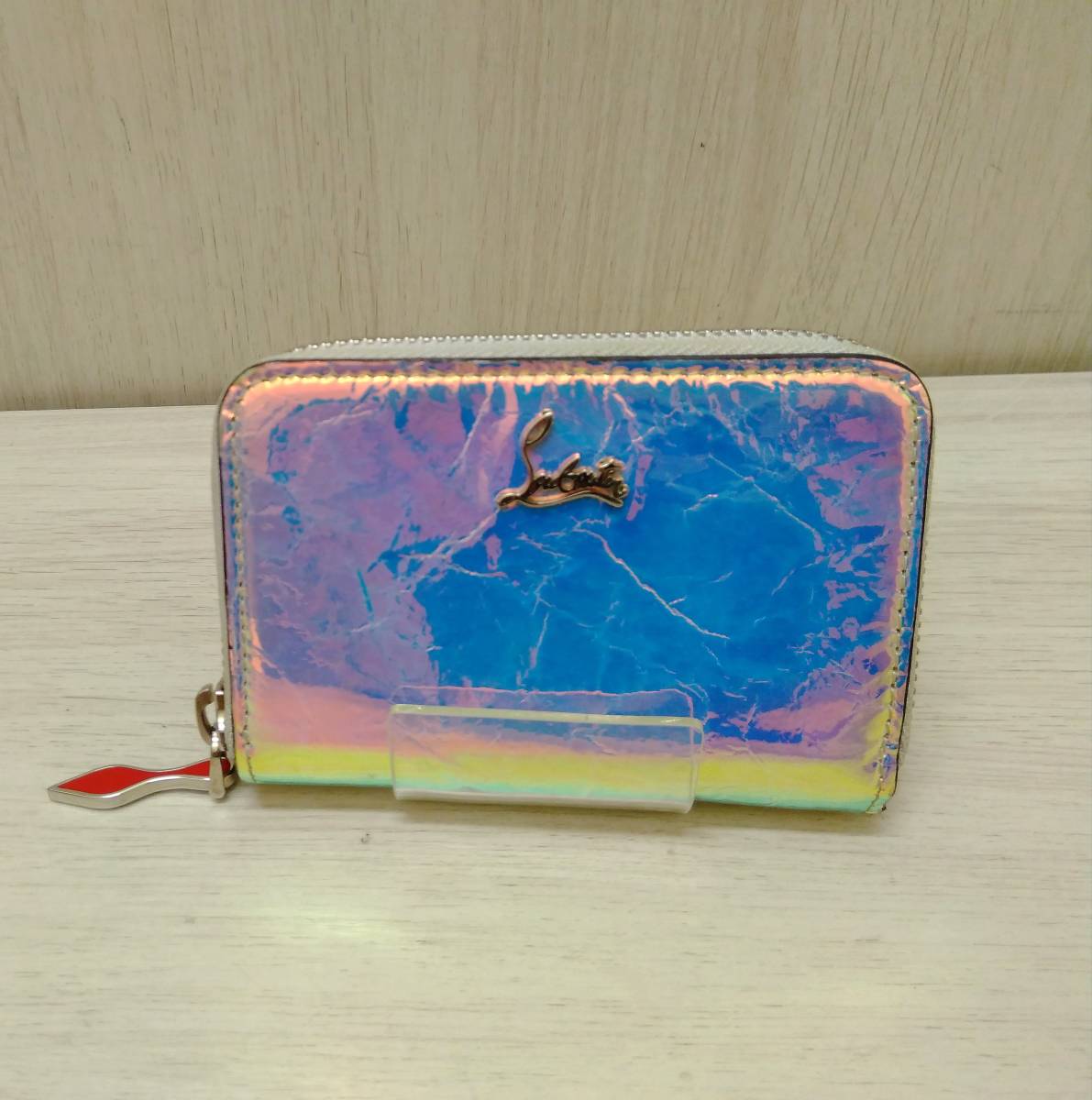 Christian Louboutin/クリスチャンルブタン/コインケース/W PANETTONE COIN PURSE CALF 1195246/シルバー系