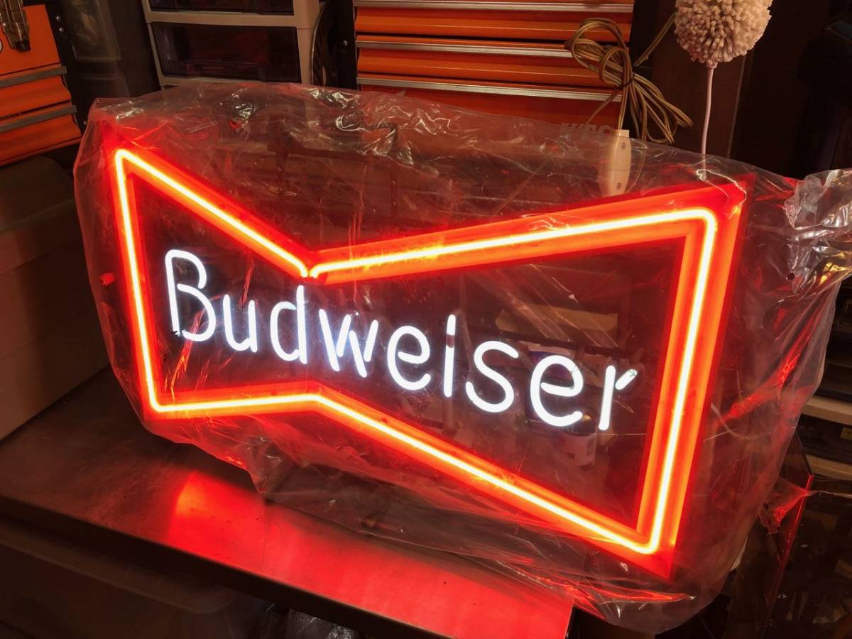 新品　希少　当時物　バドワイザー ヴィンテージ　 看板　 ネオン管 新品希少当時物バドワイザー ヴィンテージ 看板 ネオン管 | ヤマダ