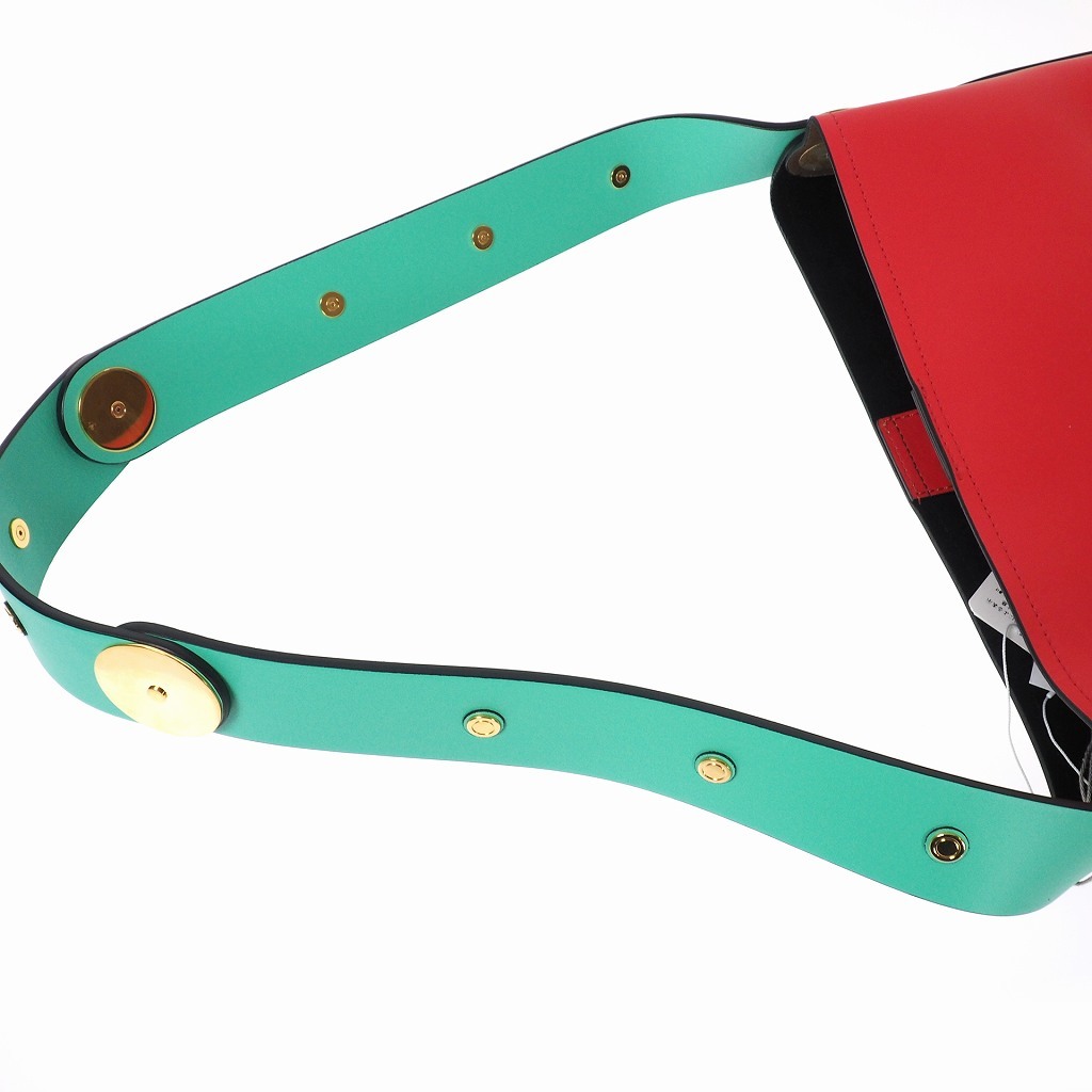 未使用 MARNI マルニ 19SS パネル レザー トートバッグ ショルダー  