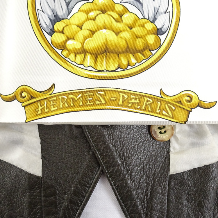 HERMES 　日出る国の皇子　PRICES DU SOLEIL LEVART 1円】エルメス HERMES メンズ ジレ ベスト 大名 日出る国の皇子