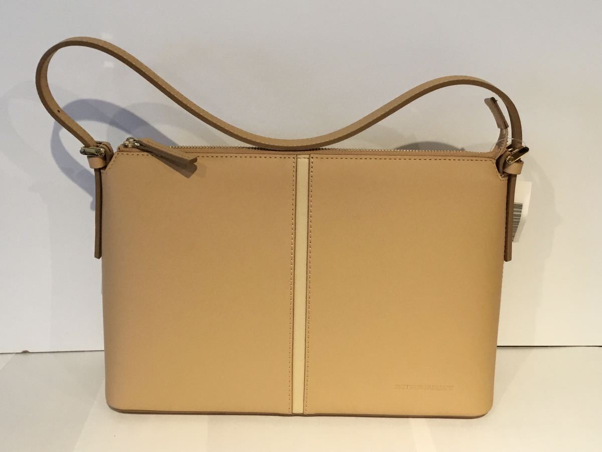 バーバリーBURBERRY レザーブラウンハンドバック バーバリー 