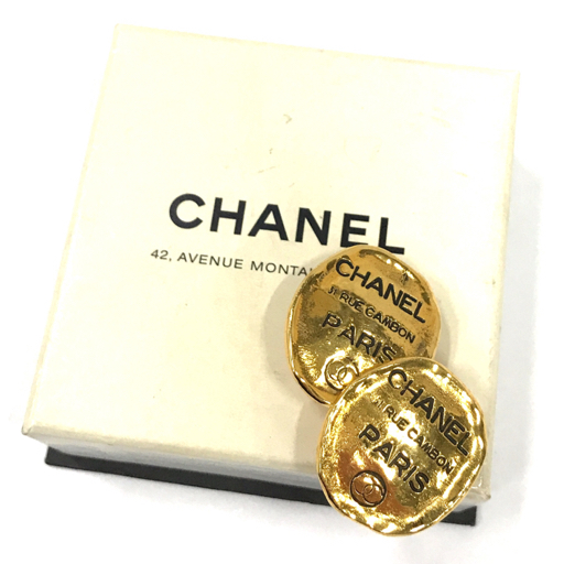 シャネル 31 RUE CAMBON ヴィンテージ イヤリング 両耳用 レディース ゴールドカラー 箱付き CHANEL QE094-31