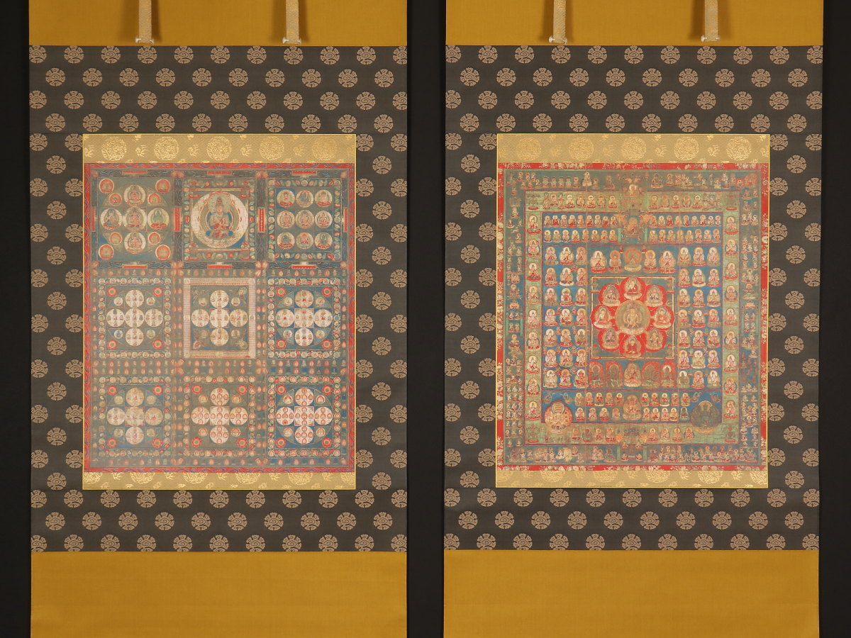 両界曼荼羅図 文化遺産オンライン 印刷1円開始伝来mz4587 仏画 中国画