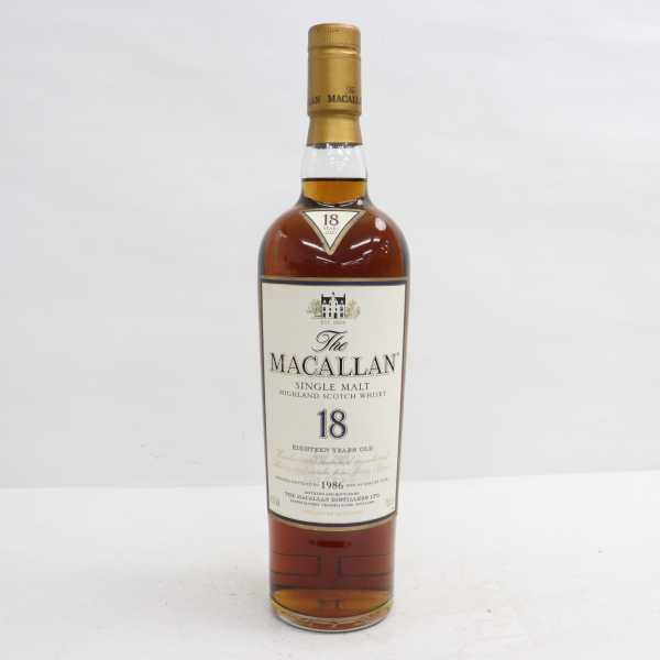  The MACALLAN マッカラン 18年 1986 43％ 700ml G21H250025(ハイランド)｜売買されたオークション情報、yahooの商品情報をアーカイブ公開 - オークファン シングルモルト