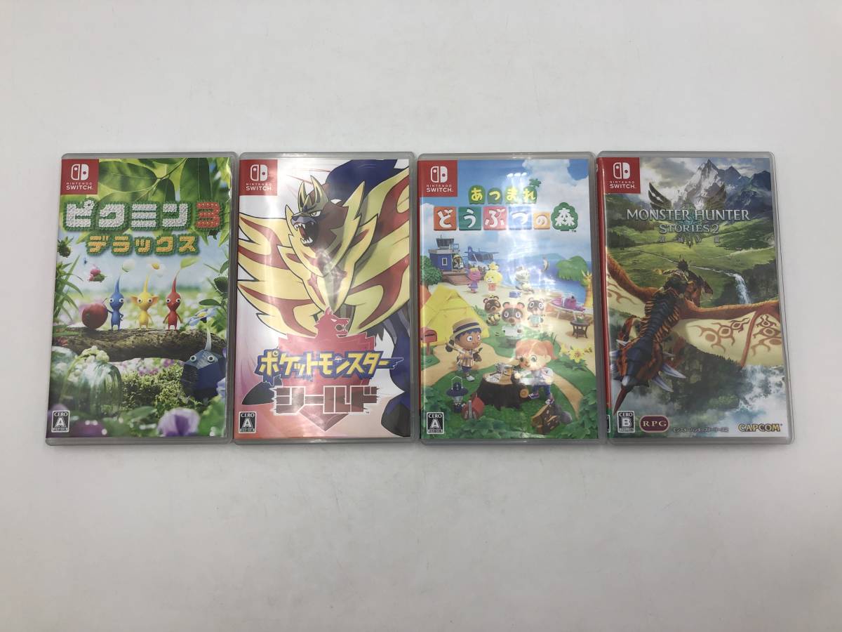21436】【1円～】Nintendo Switch ソフト 4点セット ポケモンシールド