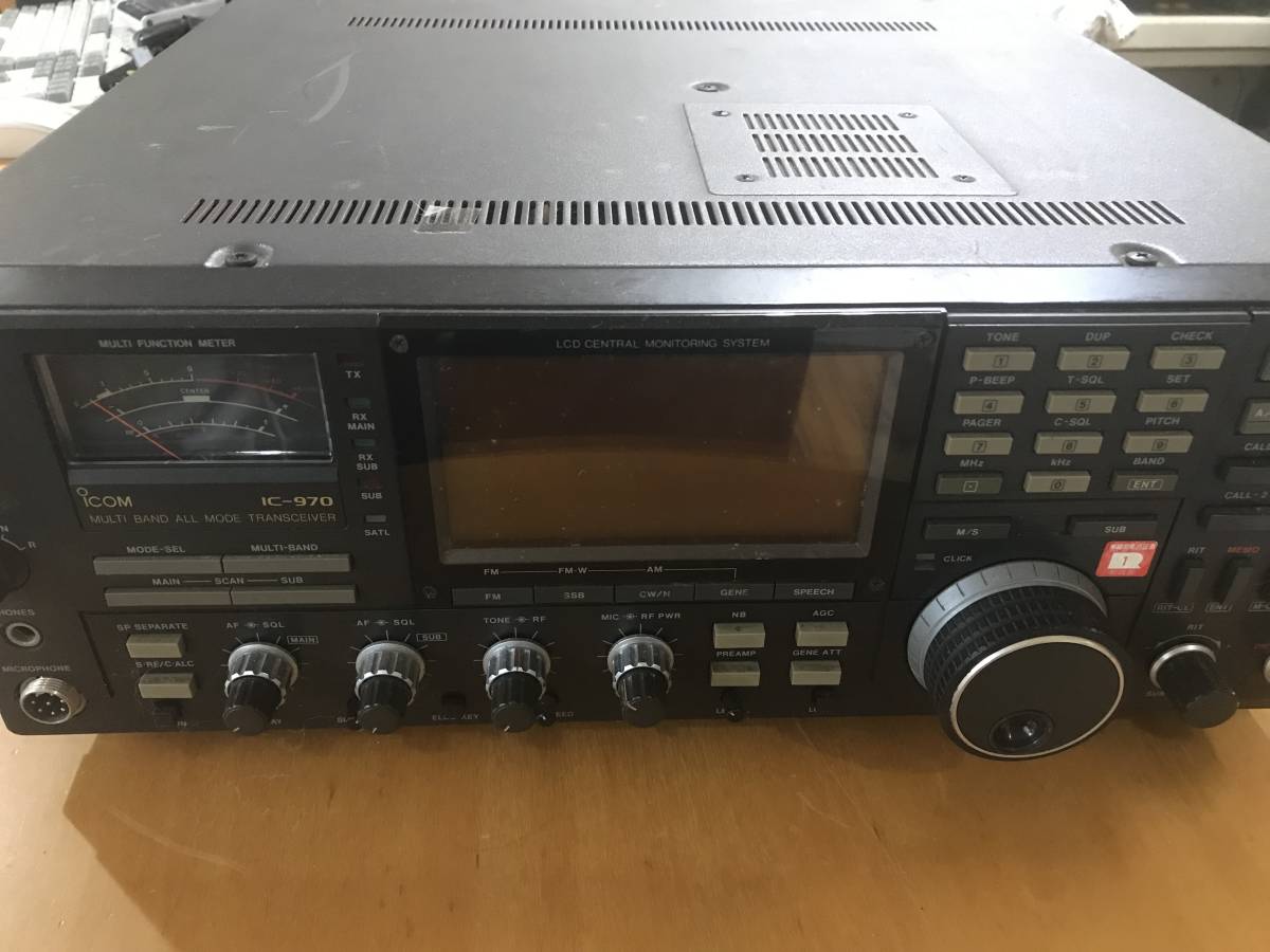 IC-970 通電確認済アイコム 電源ケーブル・マイク付属 HF⁄50MHz 20W